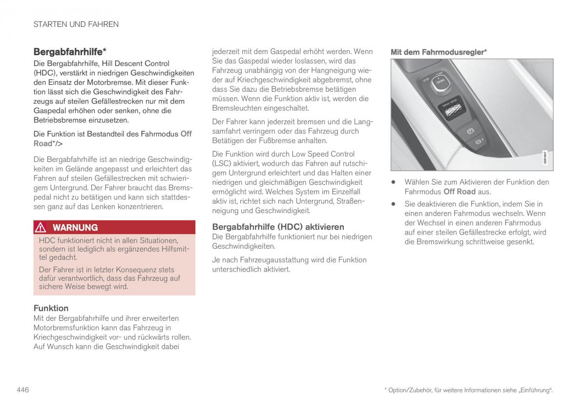 Volvo XC90 II 2 Handbuch / page 448