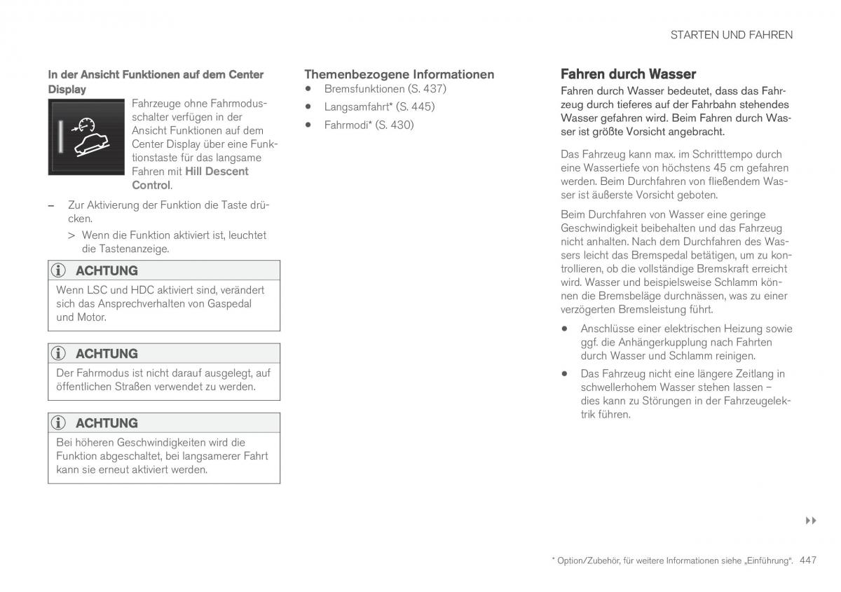 Volvo XC90 II 2 Handbuch / page 449