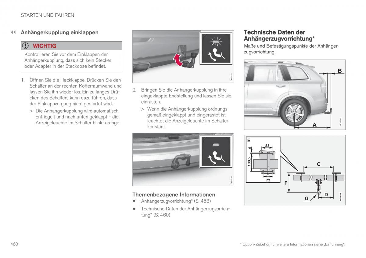 Volvo XC90 II 2 Handbuch / page 462