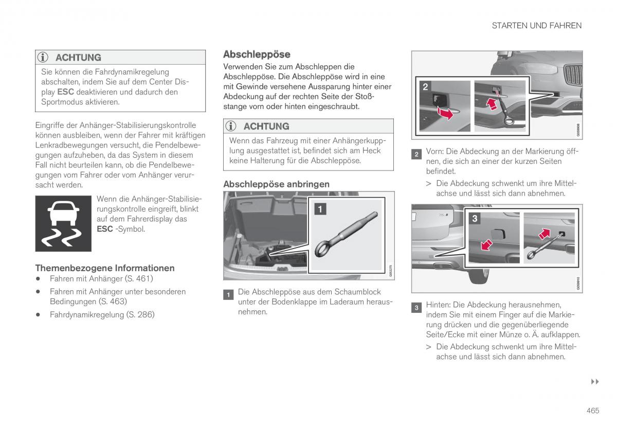 Volvo XC90 II 2 Handbuch / page 467