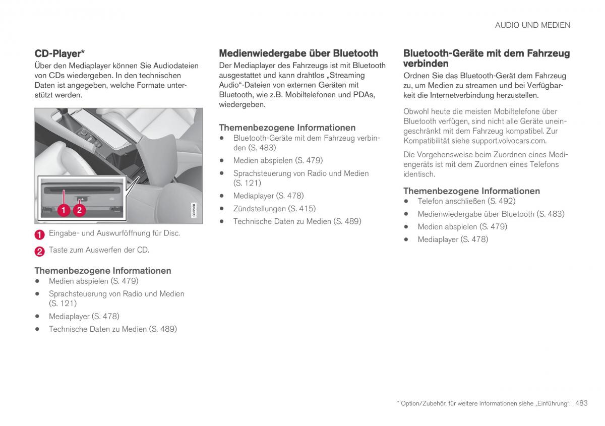 Volvo XC90 II 2 Handbuch / page 485