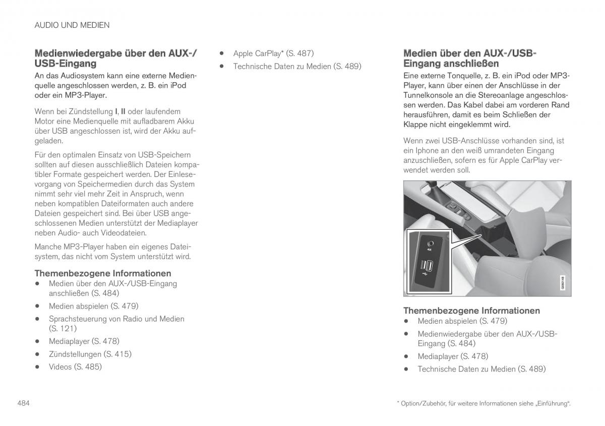 Volvo XC90 II 2 Handbuch / page 486