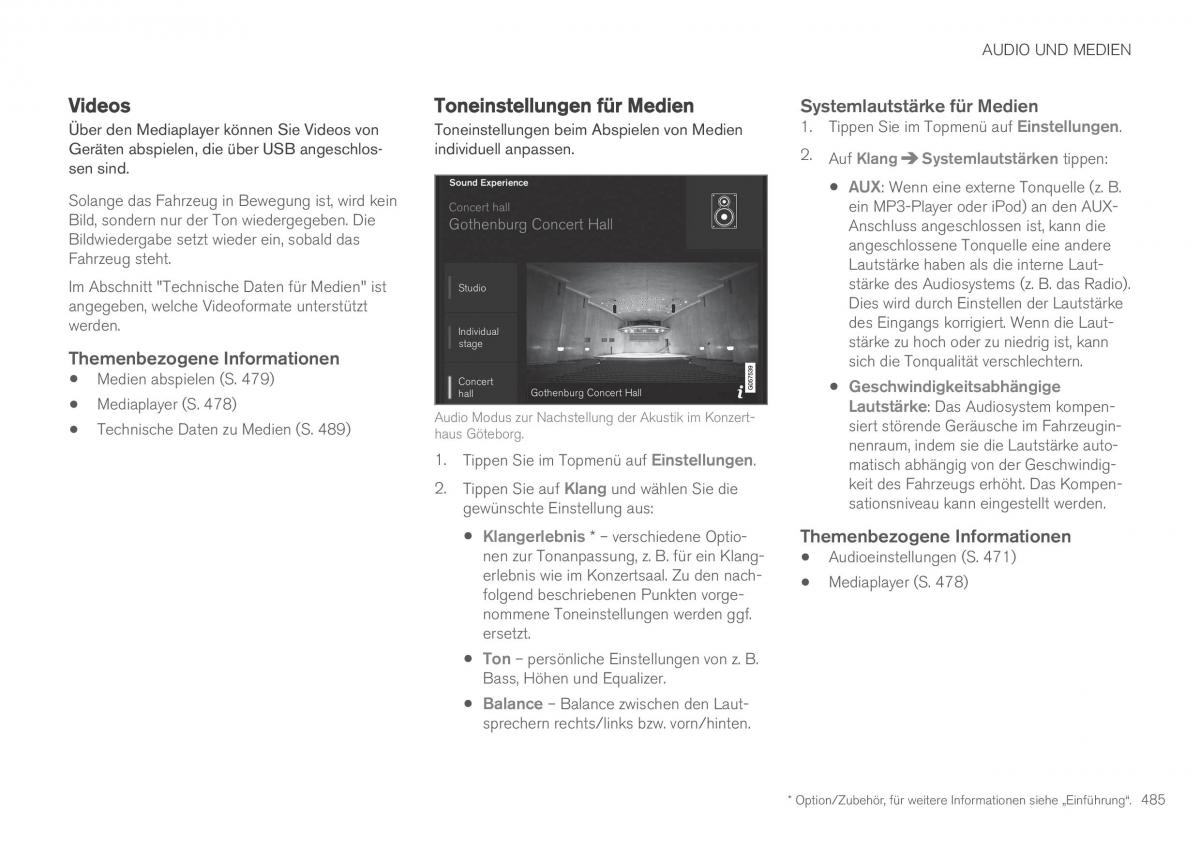 Volvo XC90 II 2 Handbuch / page 487