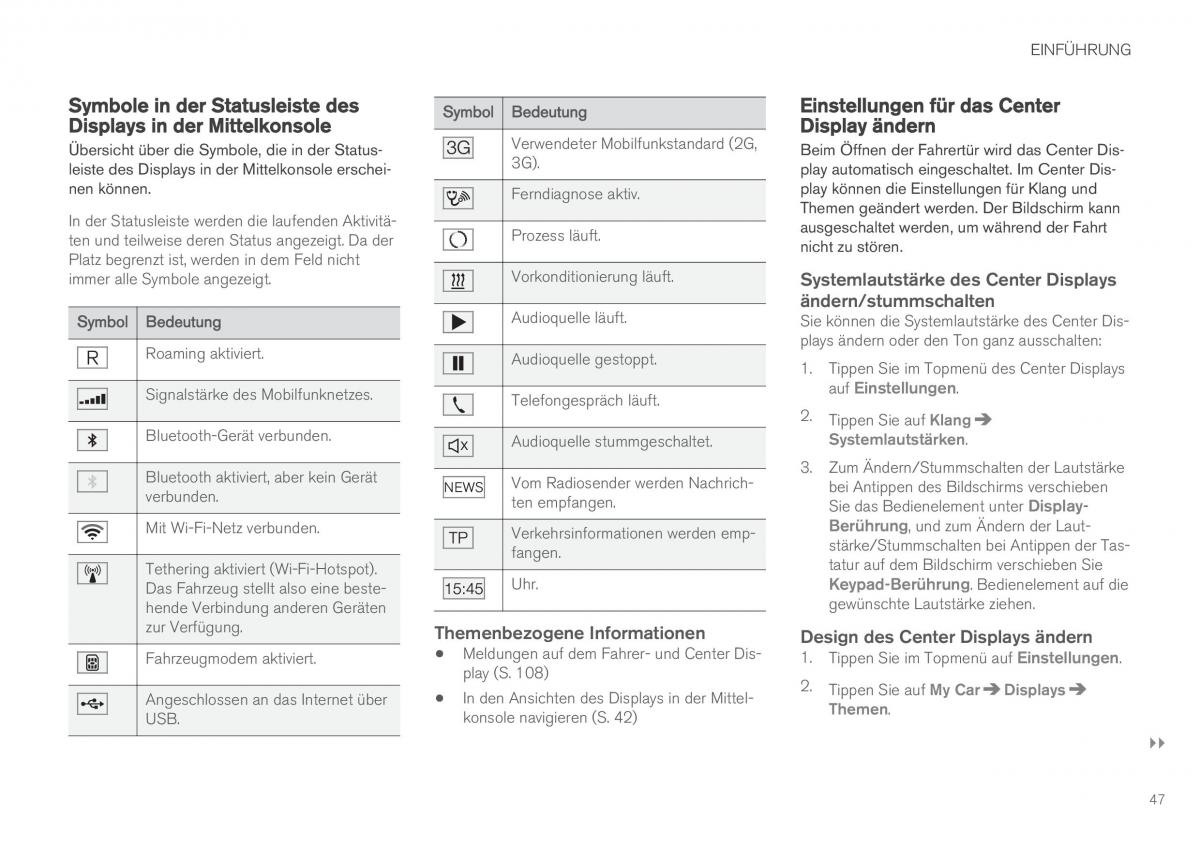 Volvo XC90 II 2 Handbuch / page 49