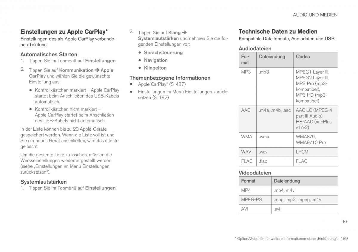 Volvo XC90 II 2 Handbuch / page 491