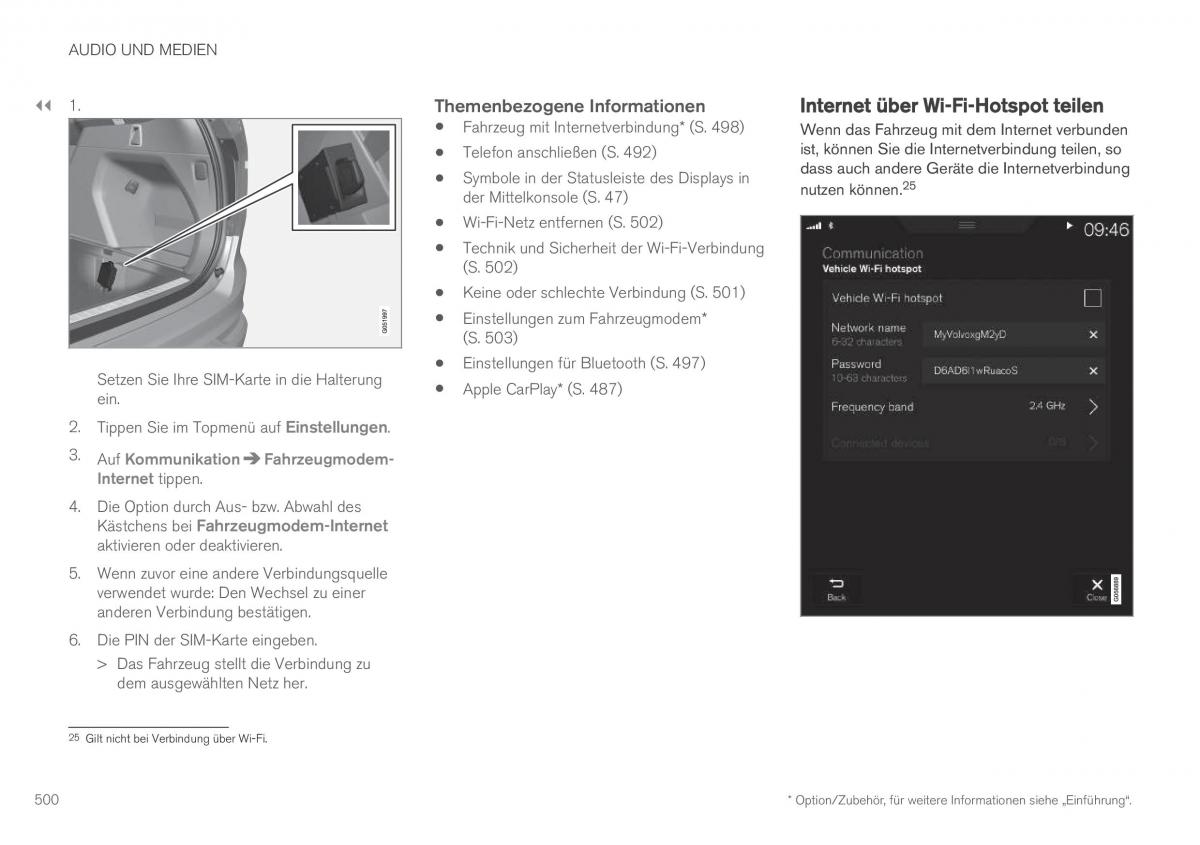 Volvo XC90 II 2 Handbuch / page 502