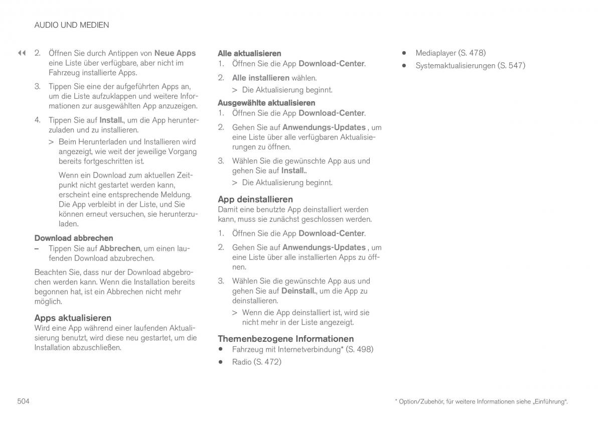 Volvo XC90 II 2 Handbuch / page 506