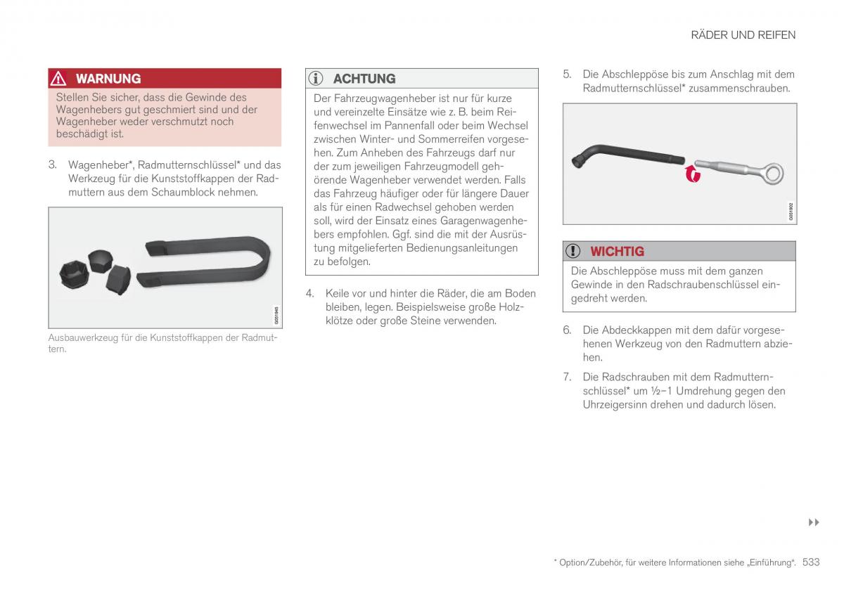 Volvo XC90 II 2 Handbuch / page 535