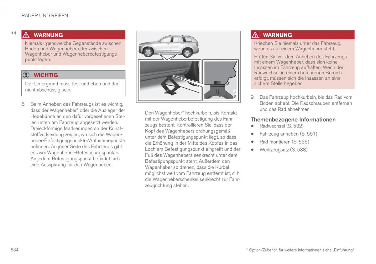 Volvo XC90 II 2 Handbuch / page 536