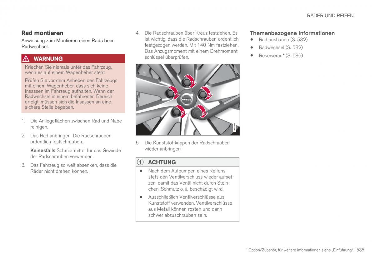 Volvo XC90 II 2 Handbuch / page 537