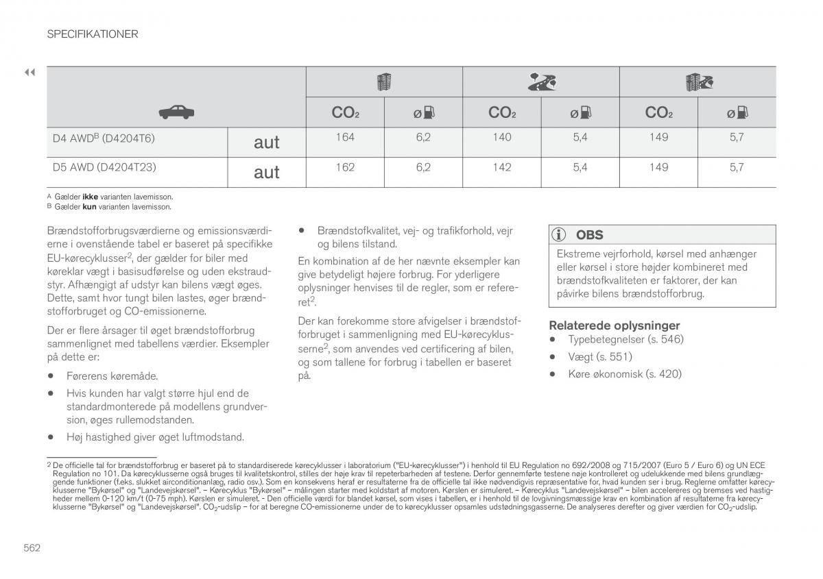 Volvo XC90 II 2 Bilens instruktionsbog / page 564