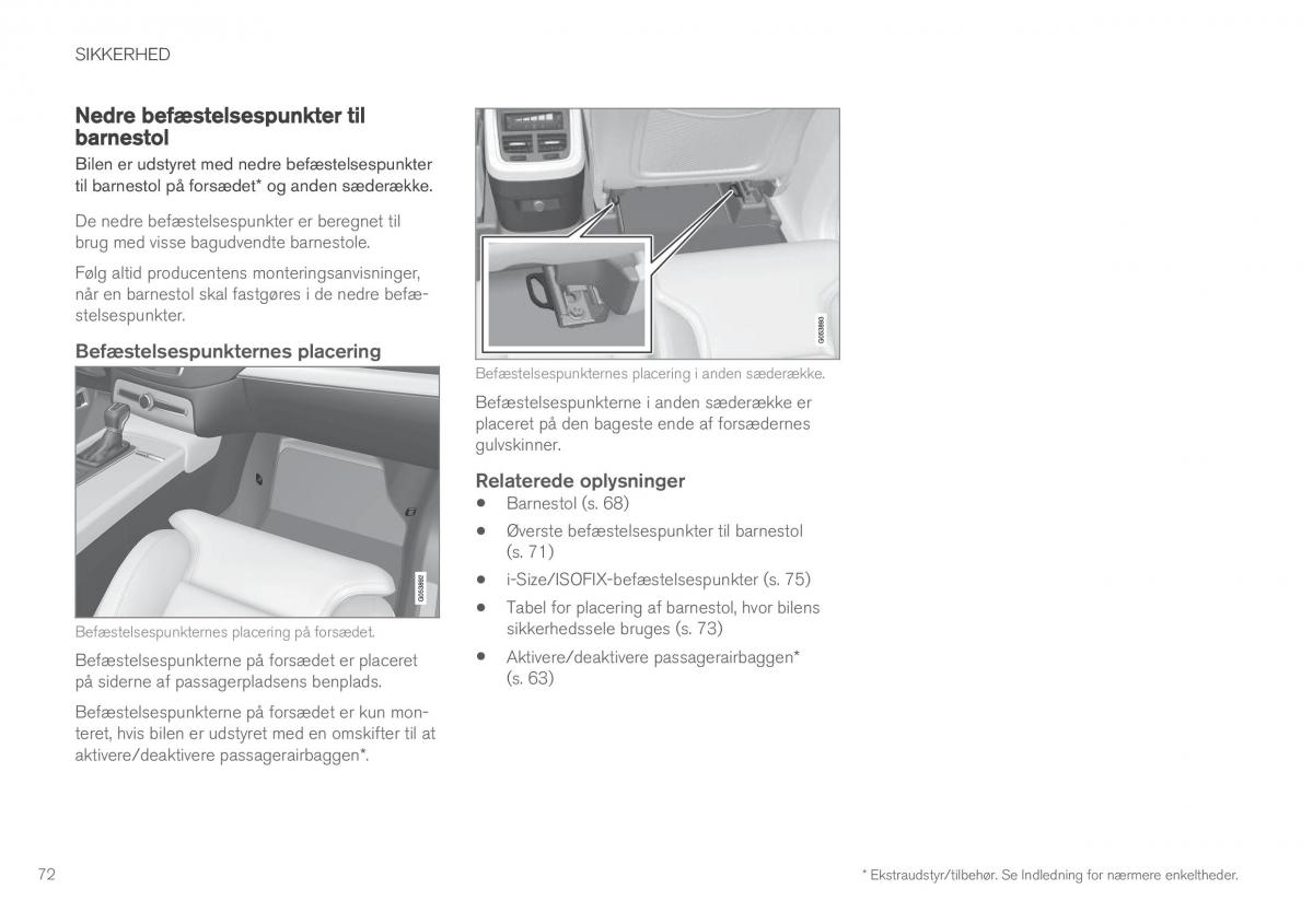 Volvo XC90 II 2 Bilens instruktionsbog / page 74