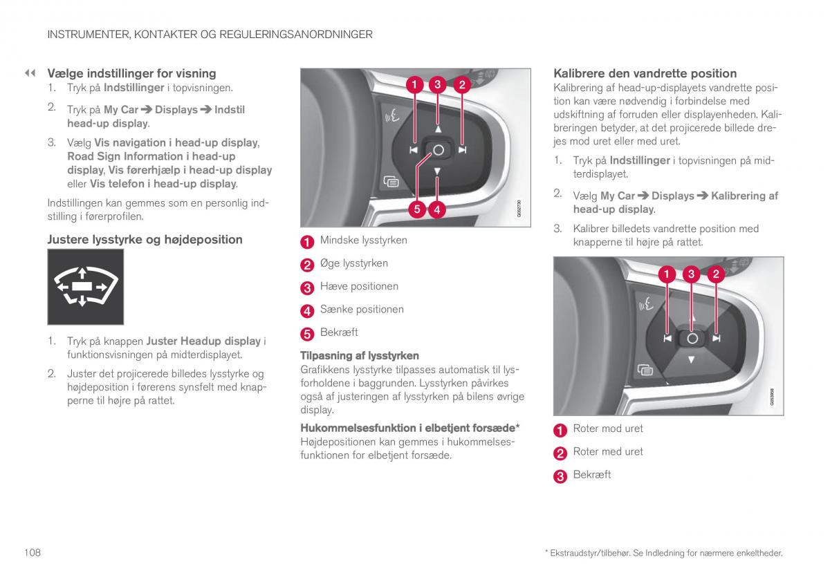 Volvo XC90 II 2 Bilens instruktionsbog / page 110