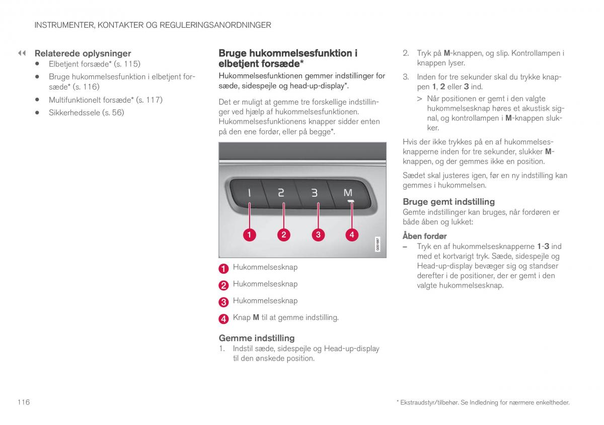 Volvo XC90 II 2 Bilens instruktionsbog / page 118