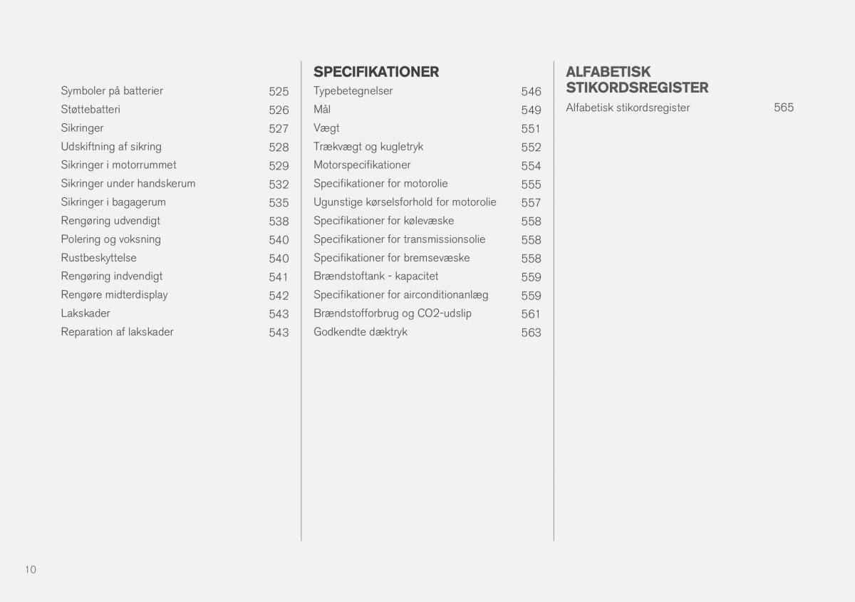 Volvo XC90 II 2 Bilens instruktionsbog / page 12