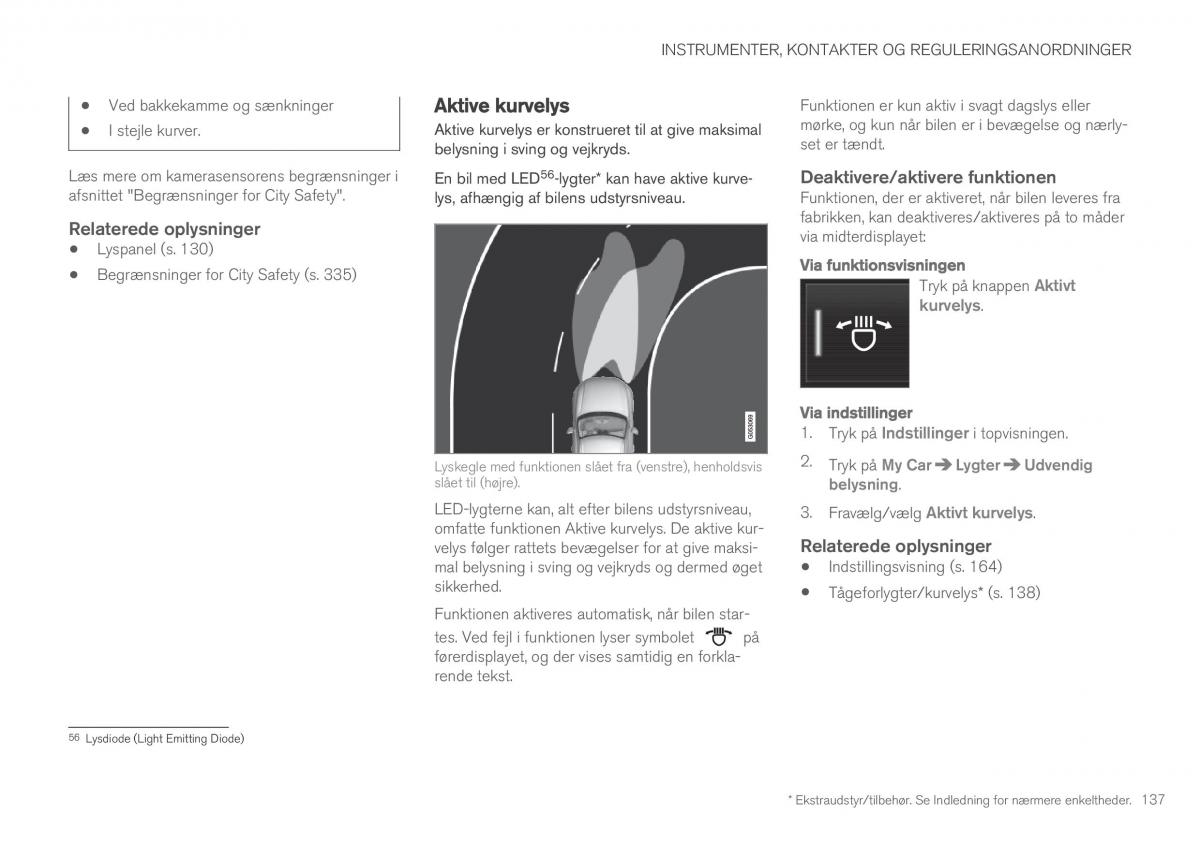 Volvo XC90 II 2 Bilens instruktionsbog / page 139