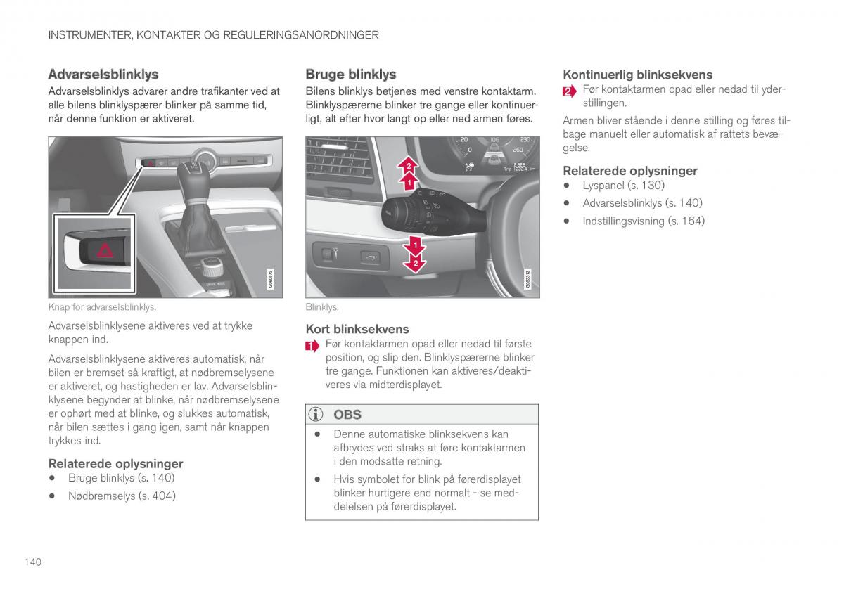 Volvo XC90 II 2 Bilens instruktionsbog / page 142