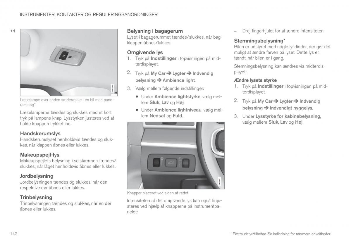 Volvo XC90 II 2 Bilens instruktionsbog / page 144