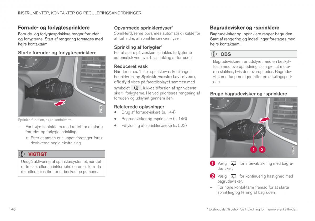 Volvo XC90 II 2 Bilens instruktionsbog / page 148