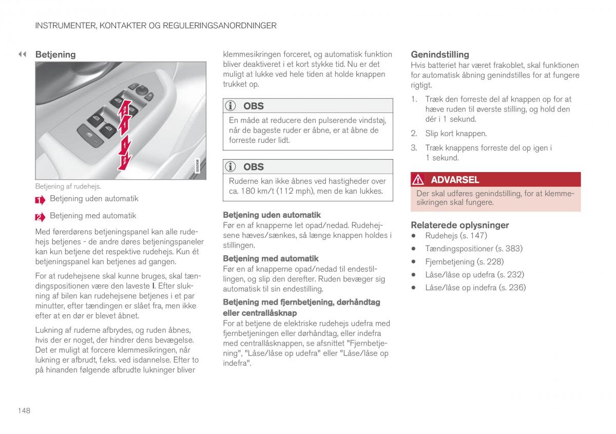 Volvo XC90 II 2 Bilens instruktionsbog / page 150