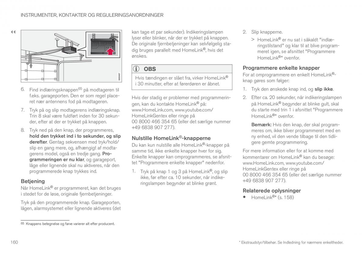 Volvo XC90 II 2 Bilens instruktionsbog / page 162