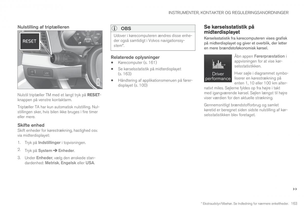 Volvo XC90 II 2 Bilens instruktionsbog / page 165