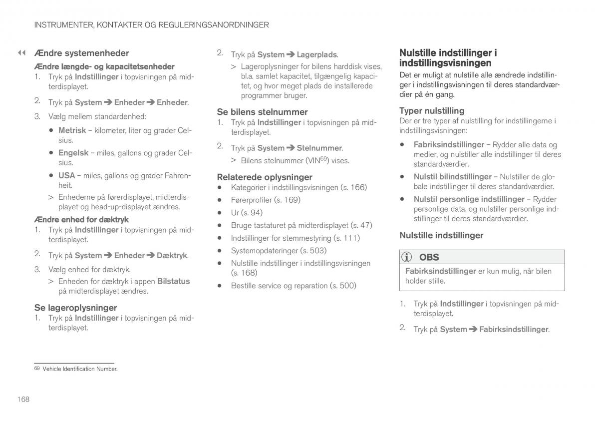 Volvo XC90 II 2 Bilens instruktionsbog / page 170