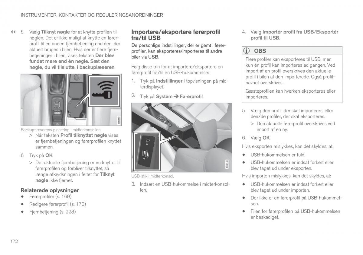 Volvo XC90 II 2 Bilens instruktionsbog / page 174