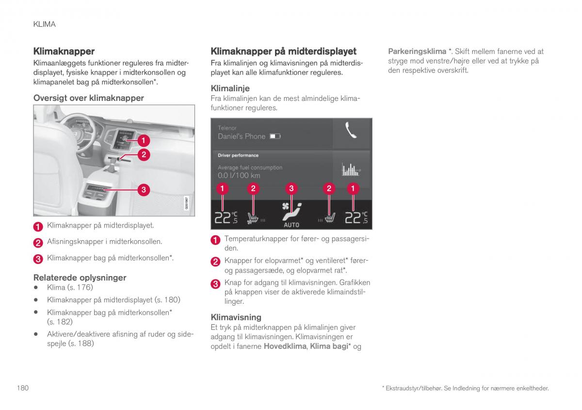 Volvo XC90 II 2 Bilens instruktionsbog / page 182