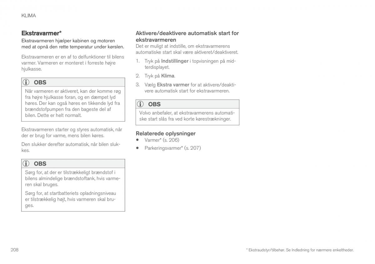 Volvo XC90 II 2 Bilens instruktionsbog / page 210