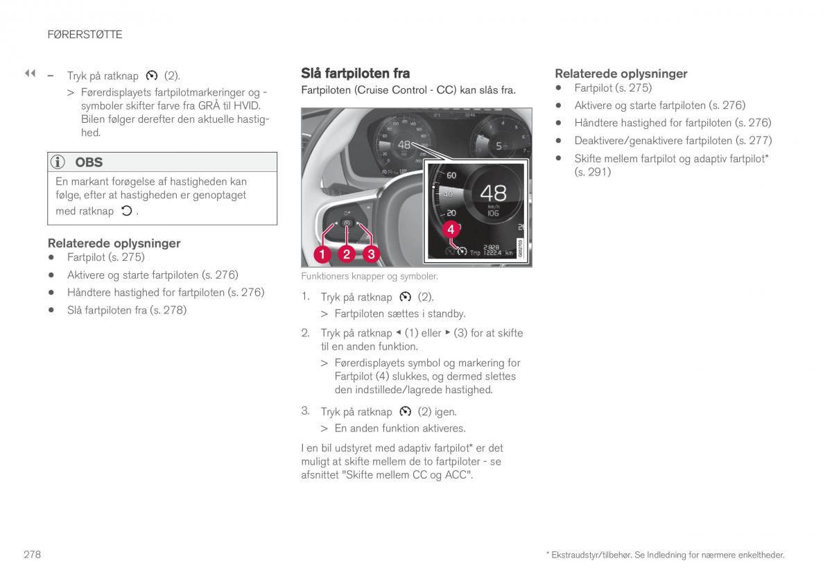 Volvo XC90 II 2 Bilens instruktionsbog / page 280