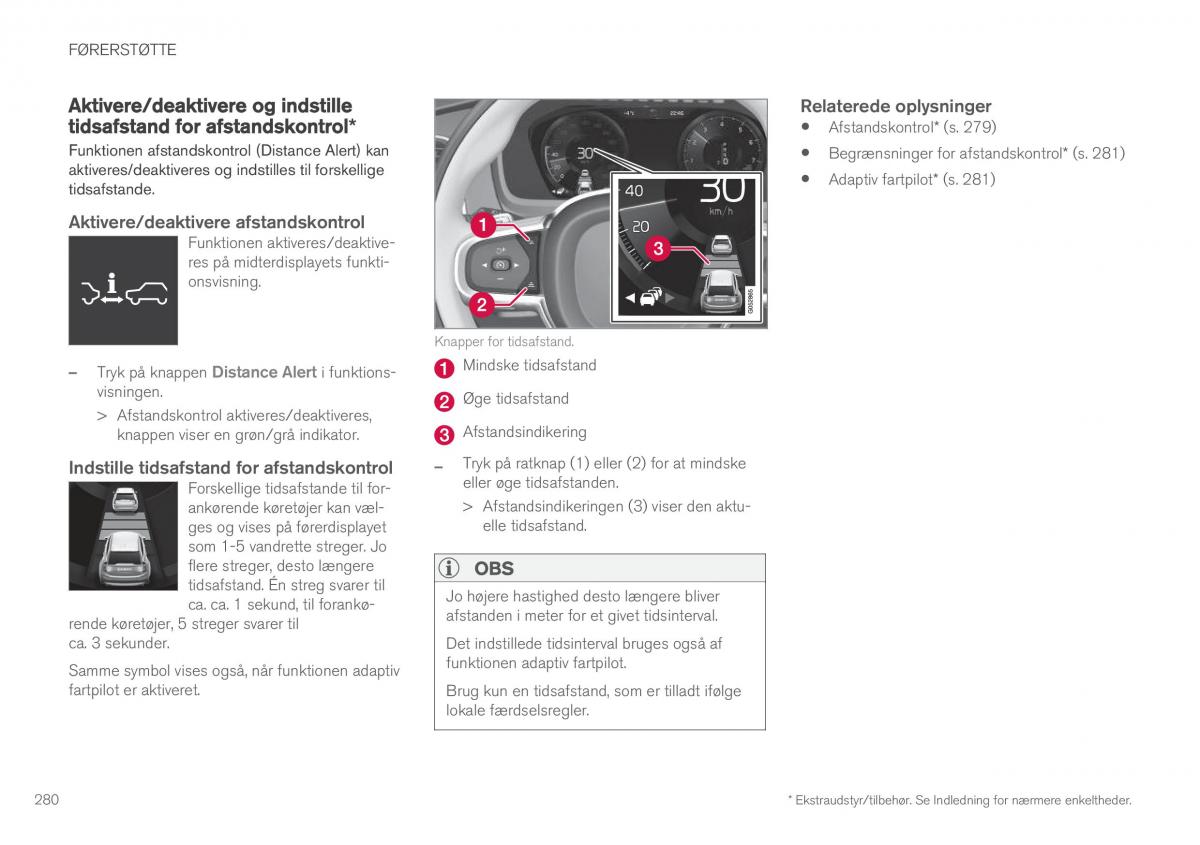 Volvo XC90 II 2 Bilens instruktionsbog / page 282