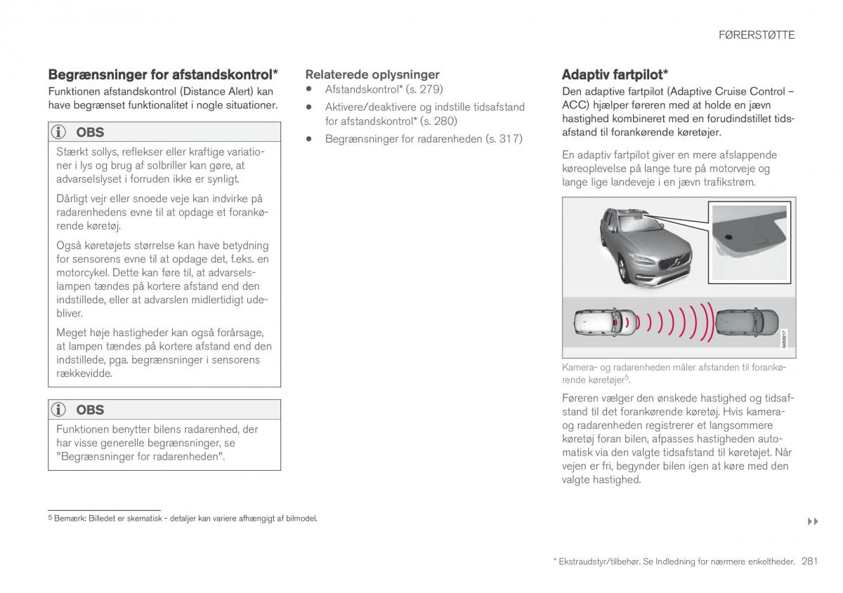 Volvo XC90 II 2 Bilens instruktionsbog / page 283