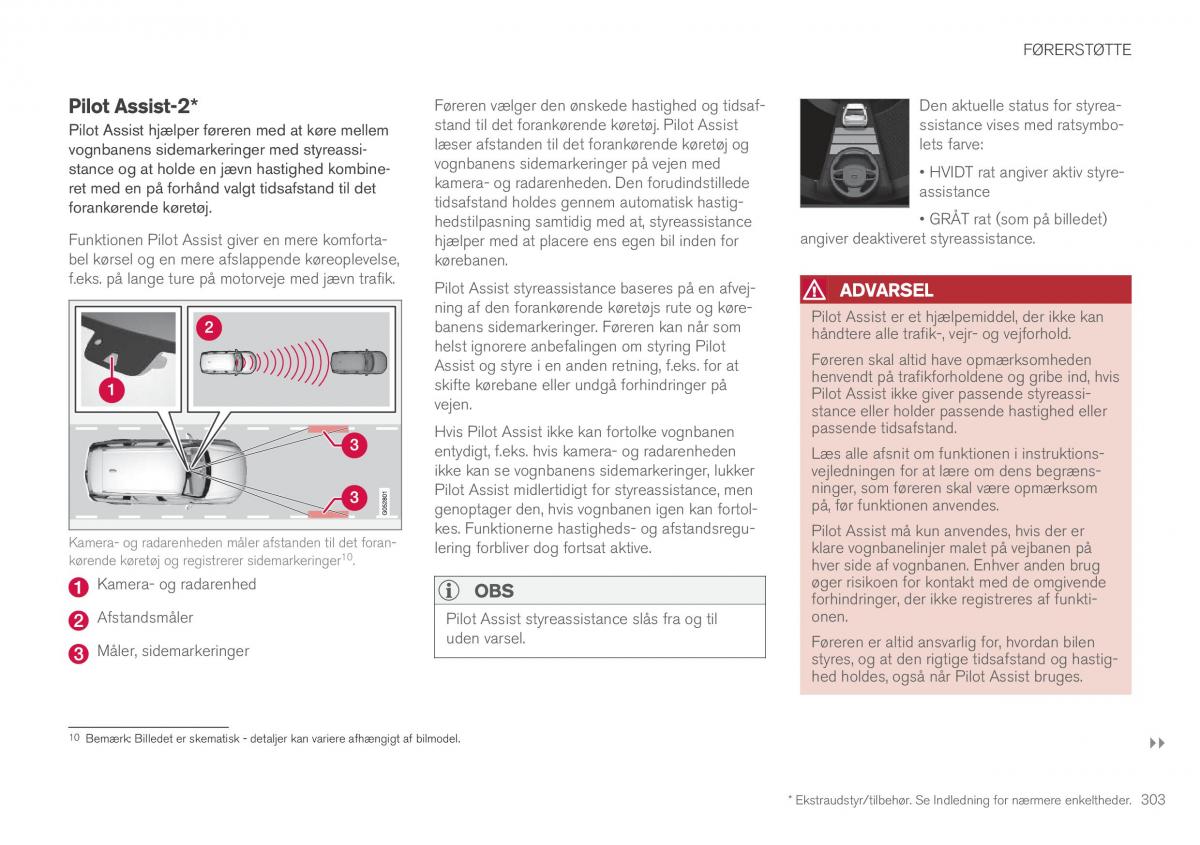 Volvo XC90 II 2 Bilens instruktionsbog / page 305