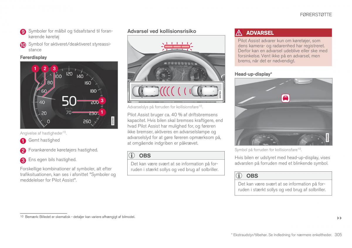 Volvo XC90 II 2 Bilens instruktionsbog / page 307