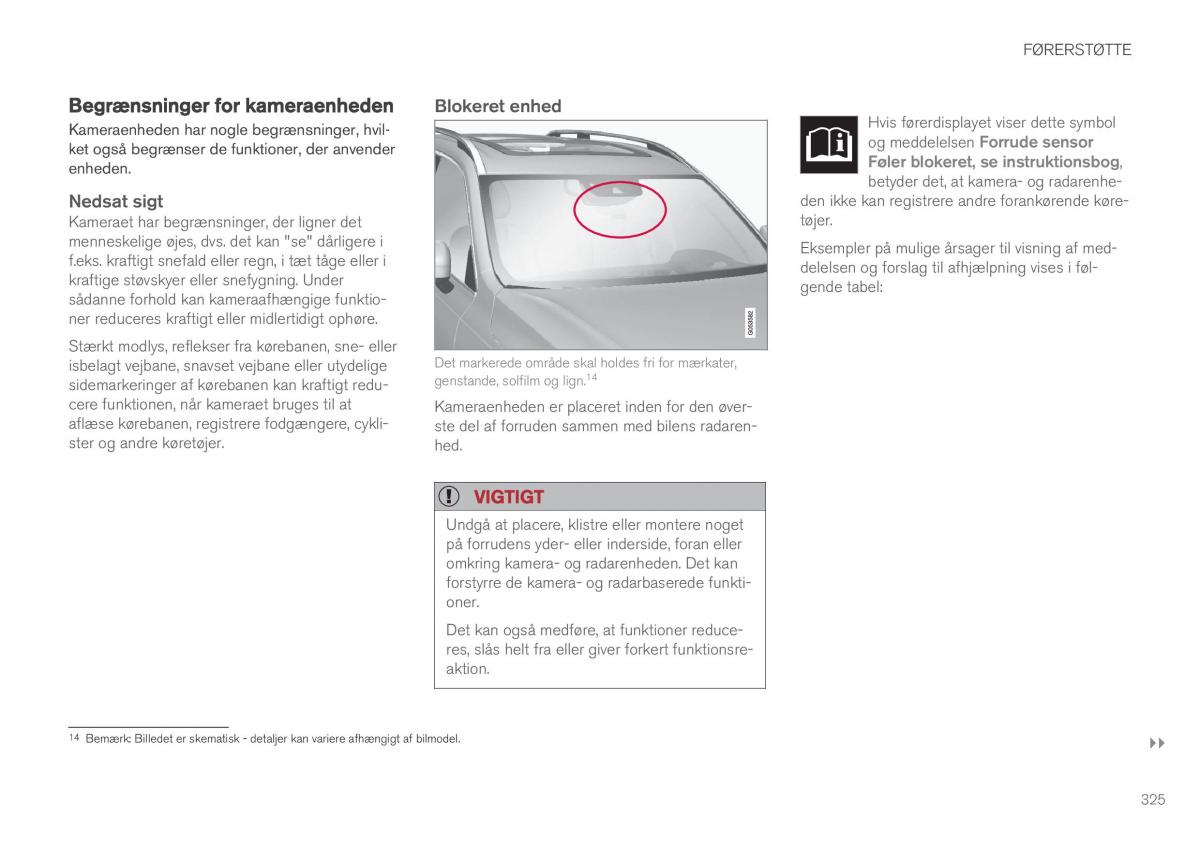 Volvo XC90 II 2 Bilens instruktionsbog / page 327