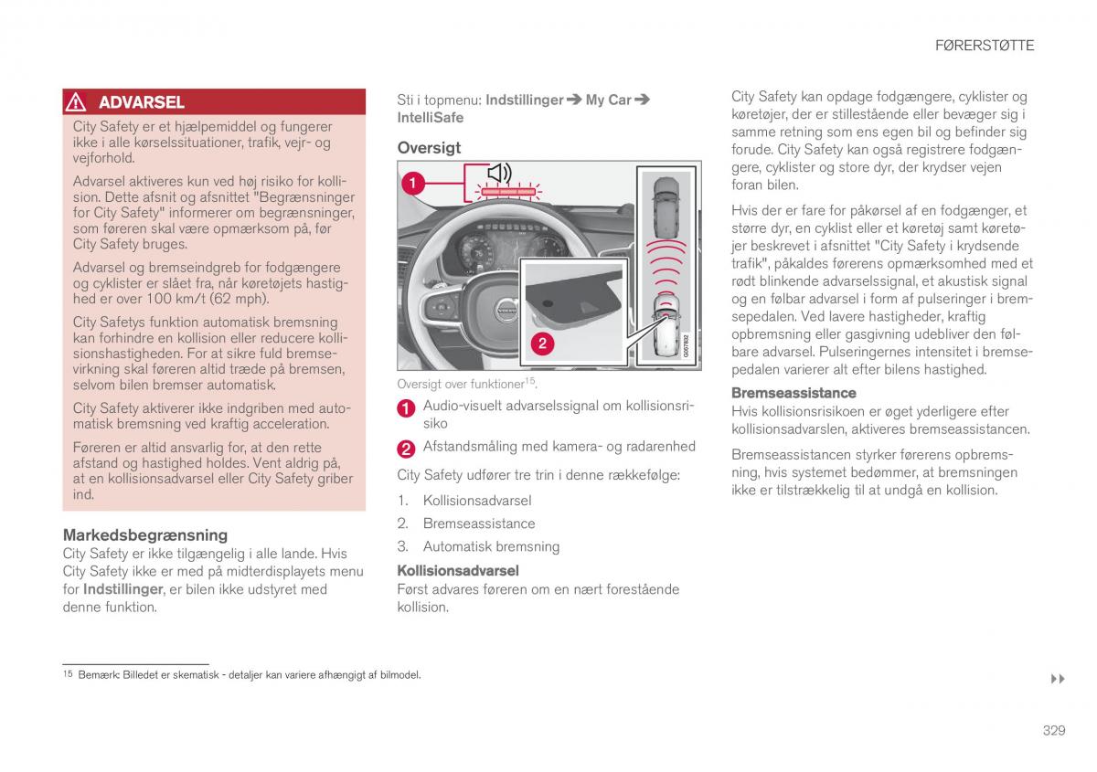 Volvo XC90 II 2 Bilens instruktionsbog / page 331