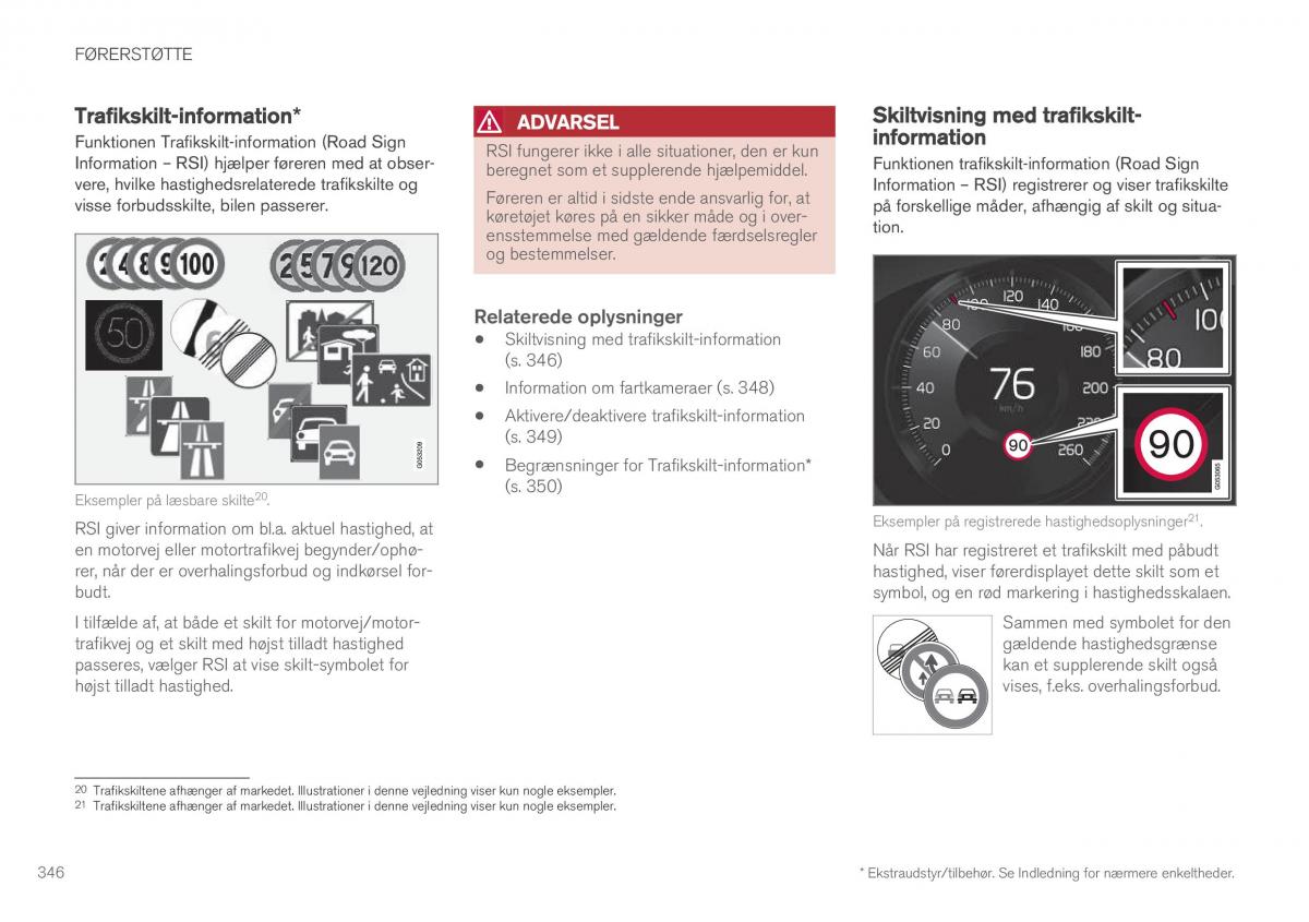 Volvo XC90 II 2 Bilens instruktionsbog / page 348