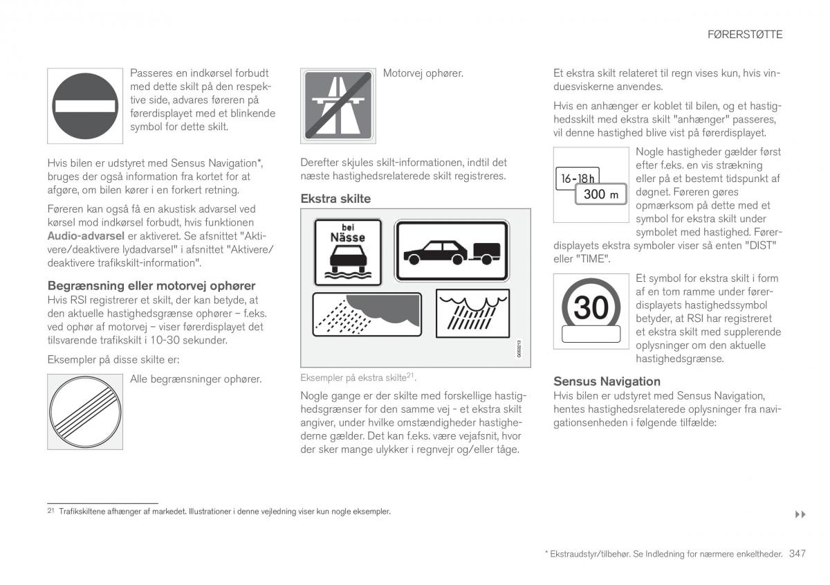 Volvo XC90 II 2 Bilens instruktionsbog / page 349