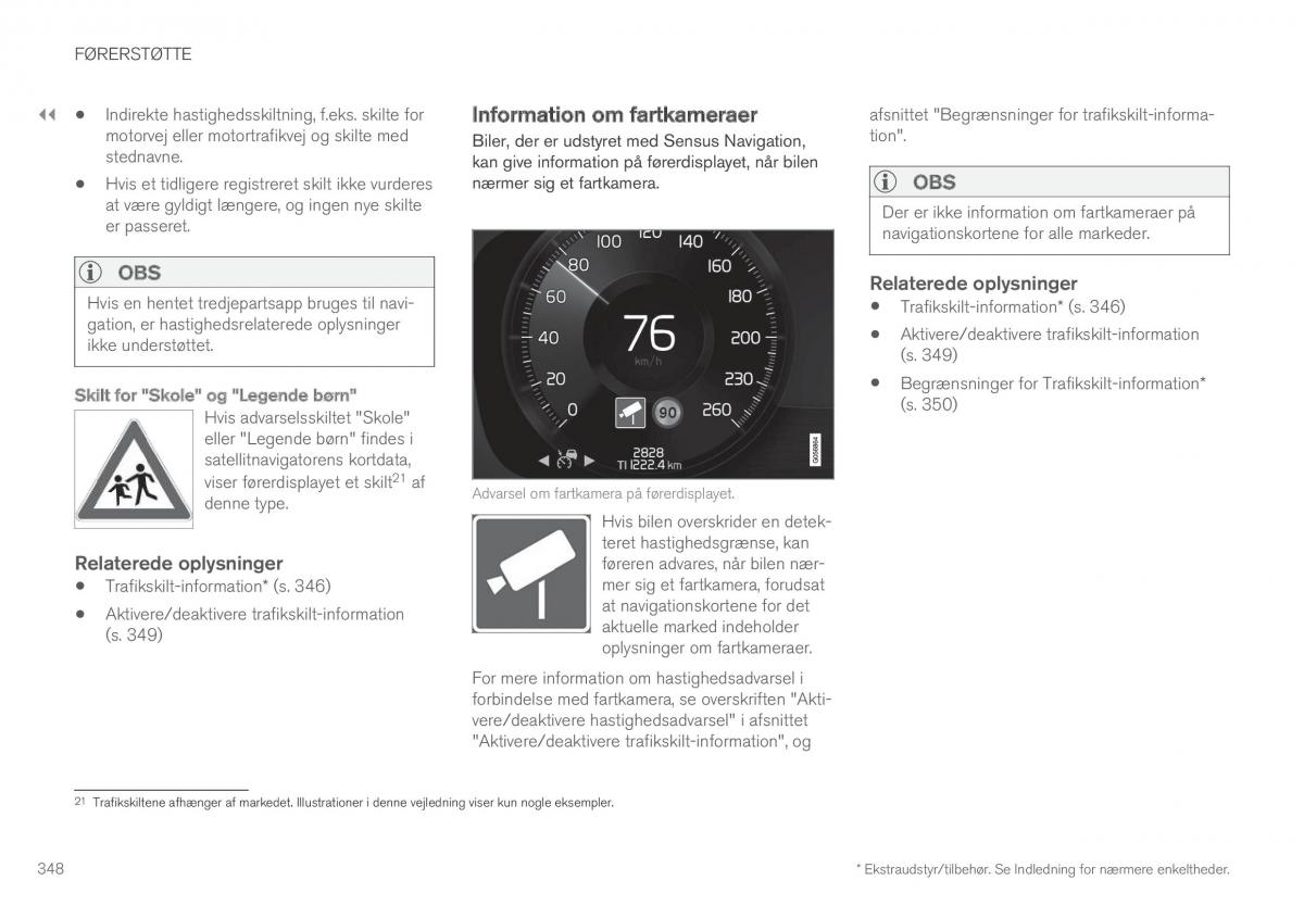 Volvo XC90 II 2 Bilens instruktionsbog / page 350