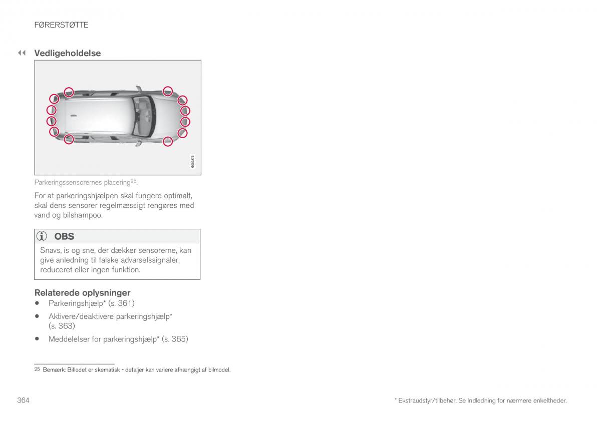 Volvo XC90 II 2 Bilens instruktionsbog / page 366