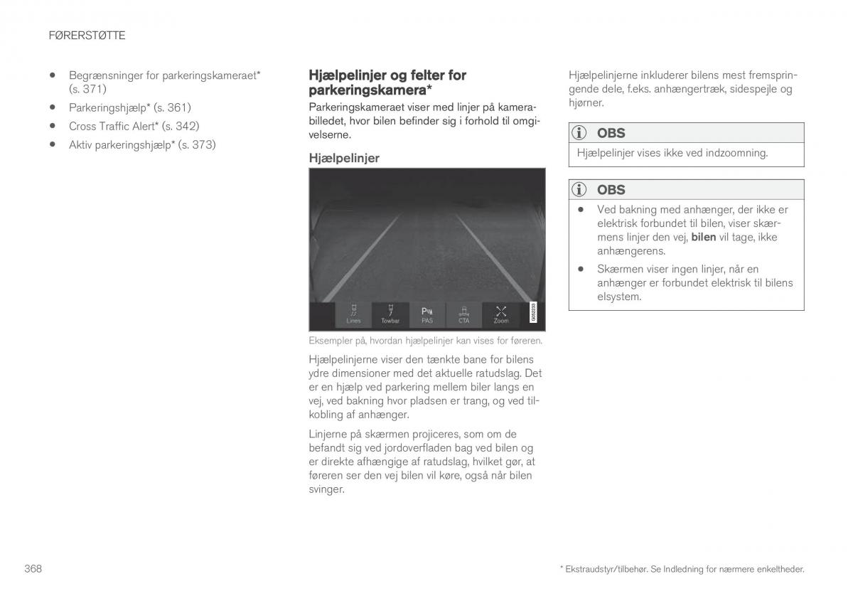 Volvo XC90 II 2 Bilens instruktionsbog / page 370