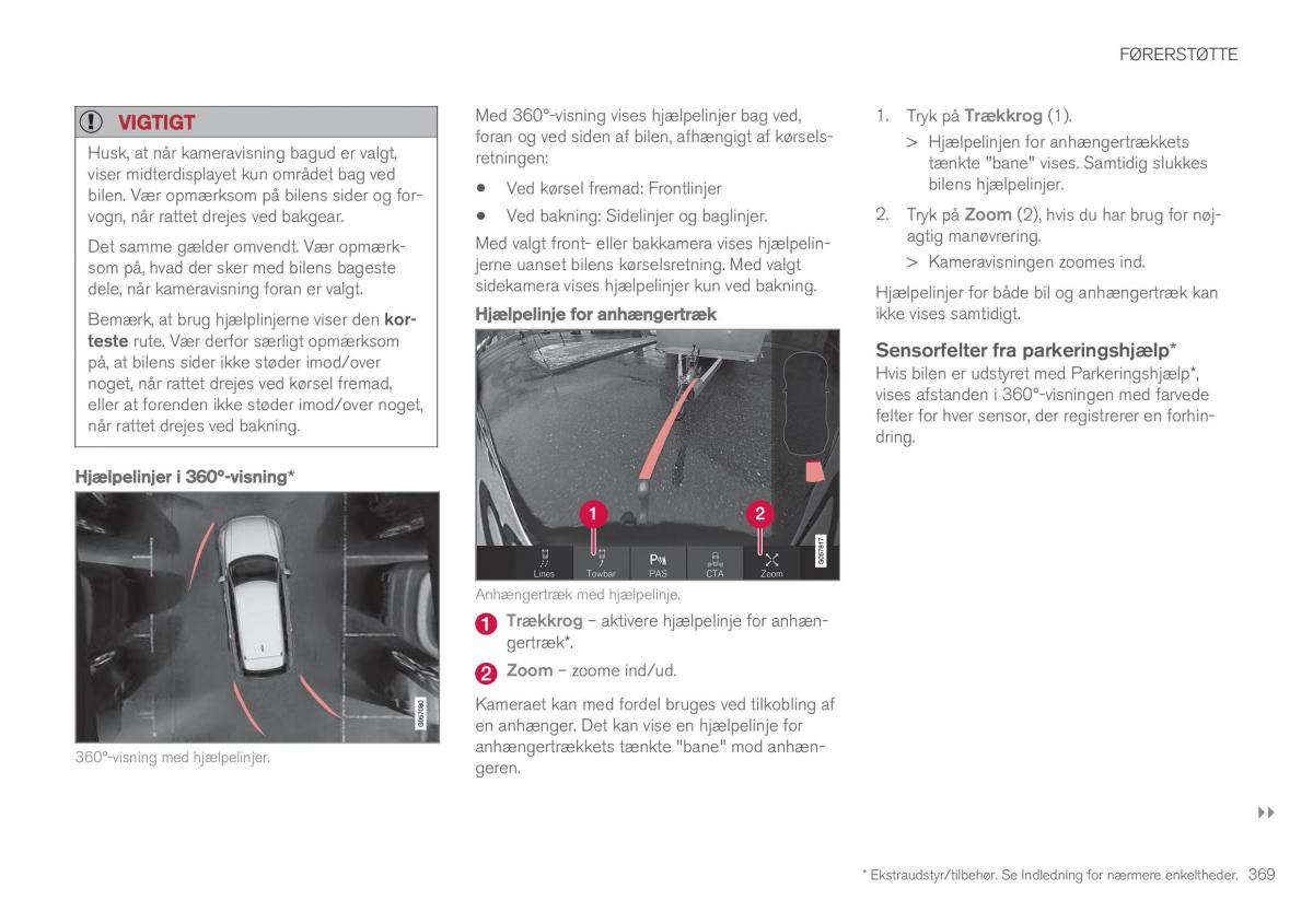 Volvo XC90 II 2 Bilens instruktionsbog / page 371