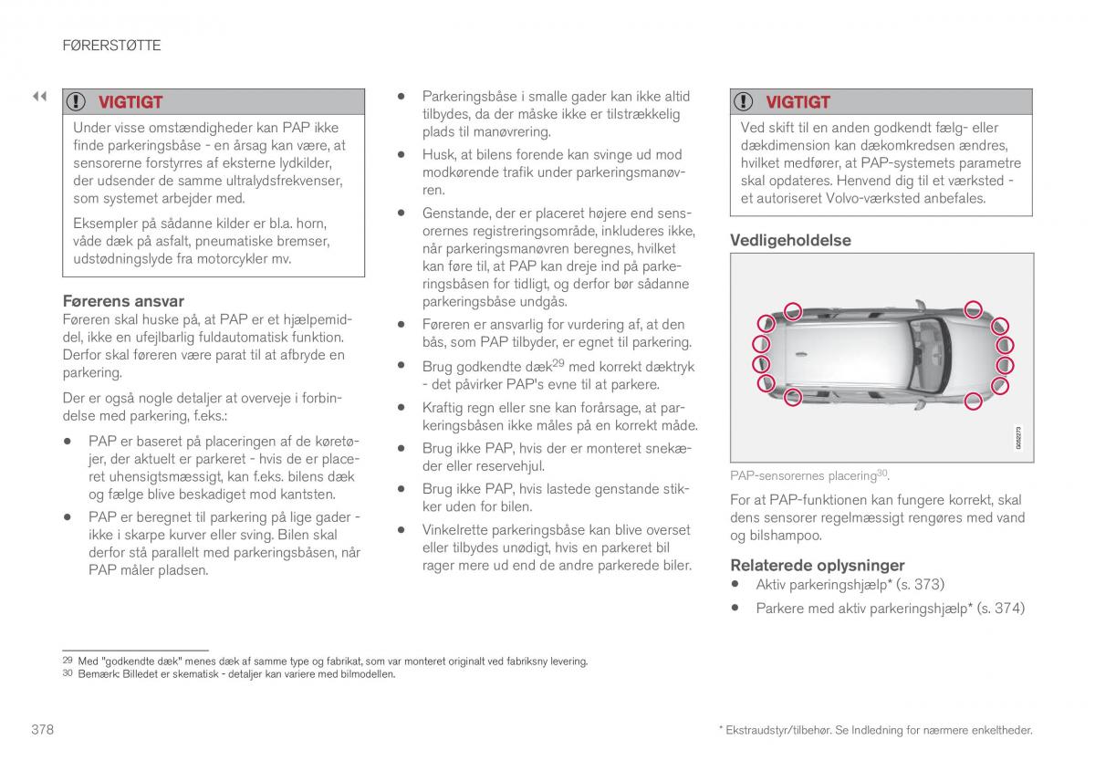 Volvo XC90 II 2 Bilens instruktionsbog / page 380