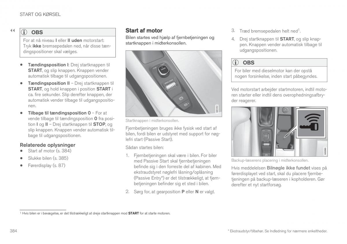 Volvo XC90 II 2 Bilens instruktionsbog / page 386