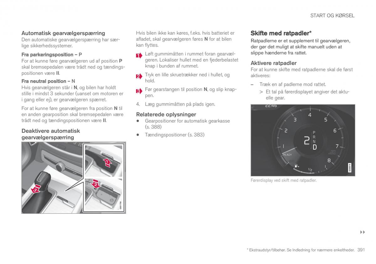 Volvo XC90 II 2 Bilens instruktionsbog / page 393