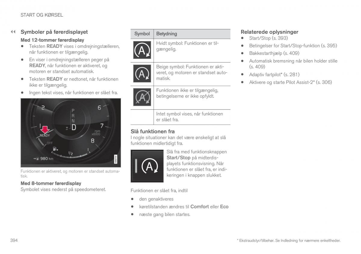 Volvo XC90 II 2 Bilens instruktionsbog / page 396