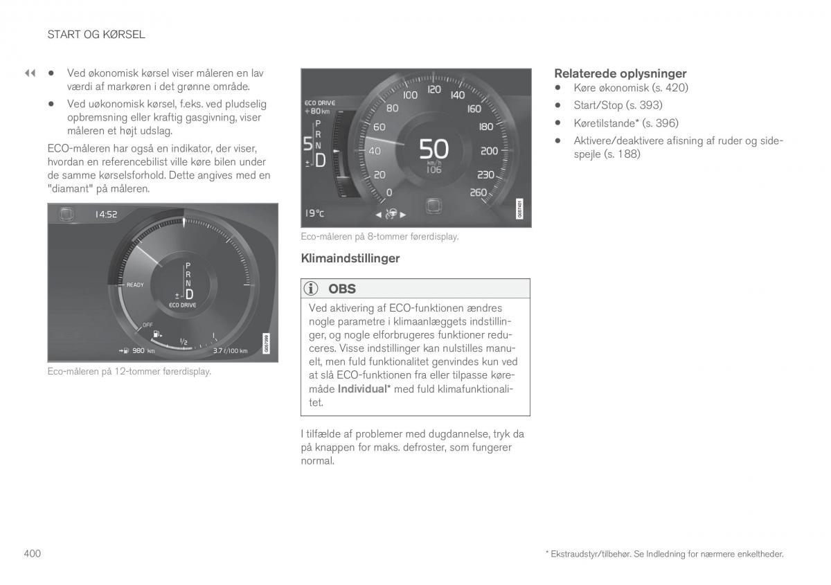 Volvo XC90 II 2 Bilens instruktionsbog / page 402