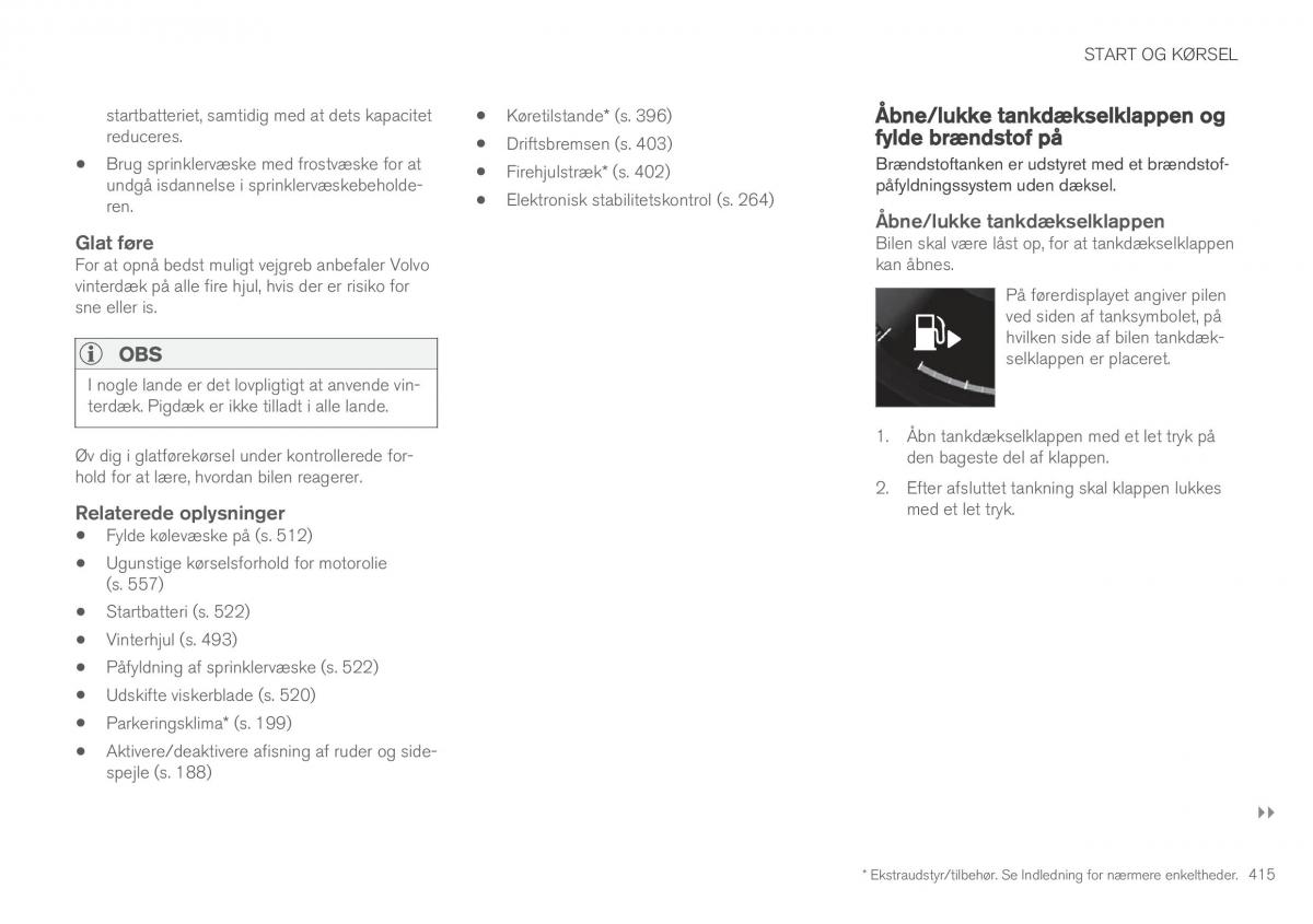 Volvo XC90 II 2 Bilens instruktionsbog / page 417