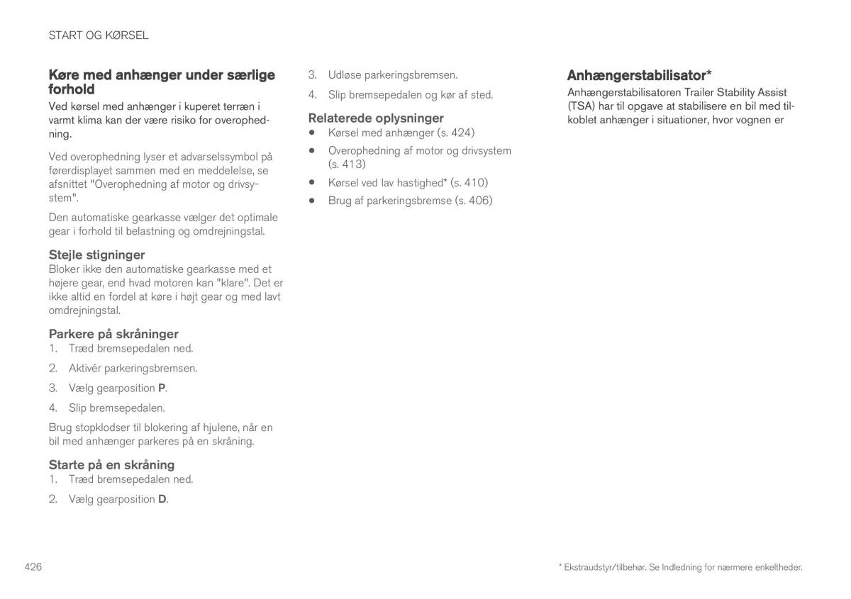 Volvo XC90 II 2 Bilens instruktionsbog / page 428